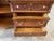 Oak Side by Side Secretary Desk With Leaded Glass Curio Cabinet For Sale - Image 9 of 12