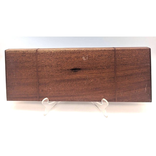 1960s Mid 20th Century Danish Teak Wood Drawer Tray Organizer or Vide Poche For Sale - Image 5 of 11