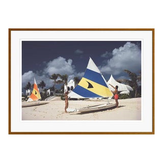 Sailing in Anguilla 1992 by Slim Aarons Brown Framed C-Print For Sale