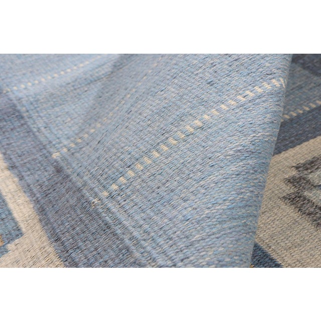 Ingegerd Silow Vintage Swedish Rollakan Rug, 05'07 X 07'07 For Sale In Dallas - Image 6 of 10