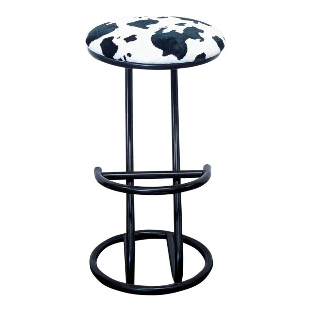 Ambiente Faux Cowhide Counter Stool For Sale