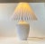 Art Deco Revival White Ceramic Table Lamp from Søholm, 1980s For Sale - Image 3 of 8