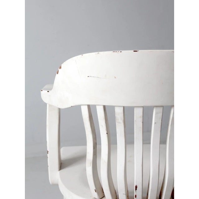 Vintage Painted Library Chair For Sale - Image 10 of 12