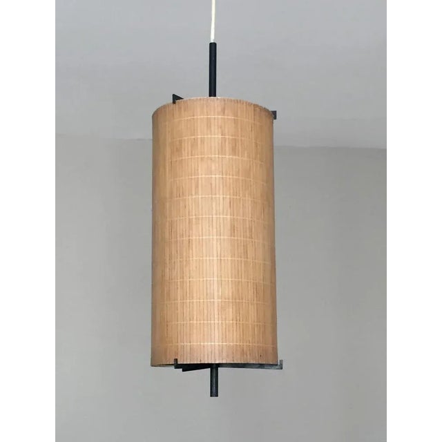 Japanese Style Modern Ceiling Fixture from Arlus, France, 1950s For Sale - Image 12 of 12