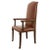 English Georgian Style Faux Leather Naugahyde Hall Chair For Sale - Image 13 of 13