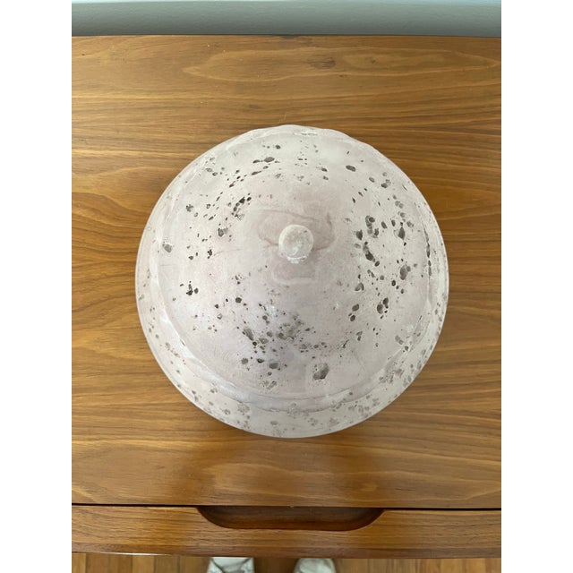 Postmodern Plaster Lidded Box For Sale - Image 4 of 8