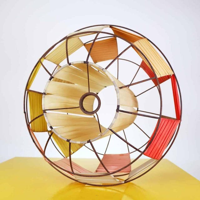 Metal Vintage Lampshade in Metal and Plastic, 1970s For Sale - Image 7 of 11