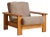 French Oak Chair Attributed to Maison Regain in Original Upholstery, 1970s - 2 Available For Sale