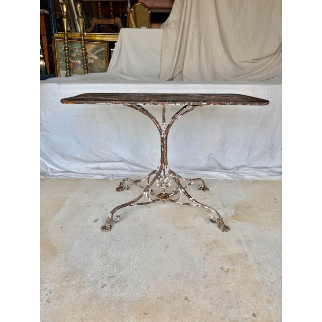 Found in Provence, this 19th Century French Iron Garden Table was crafted in Northern France, specifically associated with...