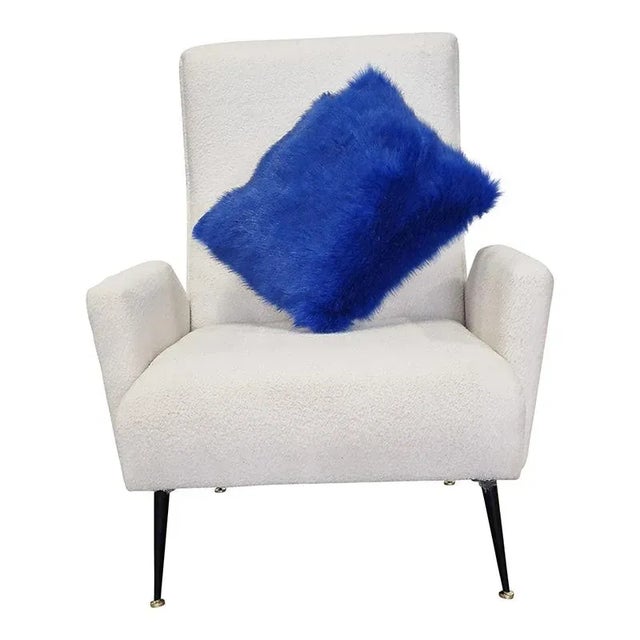 Vintage Wool Armchair, 1980s For Sale - Image 3 of 11