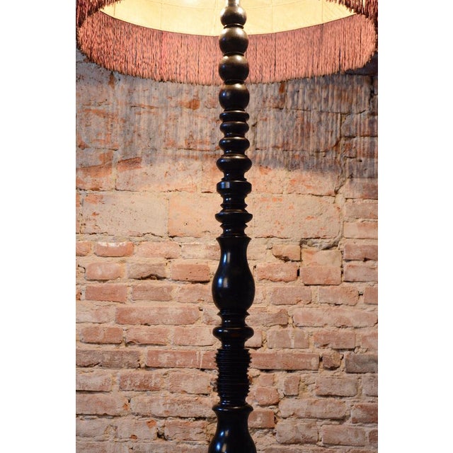 Art Deco Floor Lamp in Beech, Czech, 1910s For Sale - Image 9 of 12