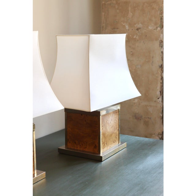 Vintage Elm Burl Lamps, 1970s, Set of 2 For Sale - Image 3 of 5