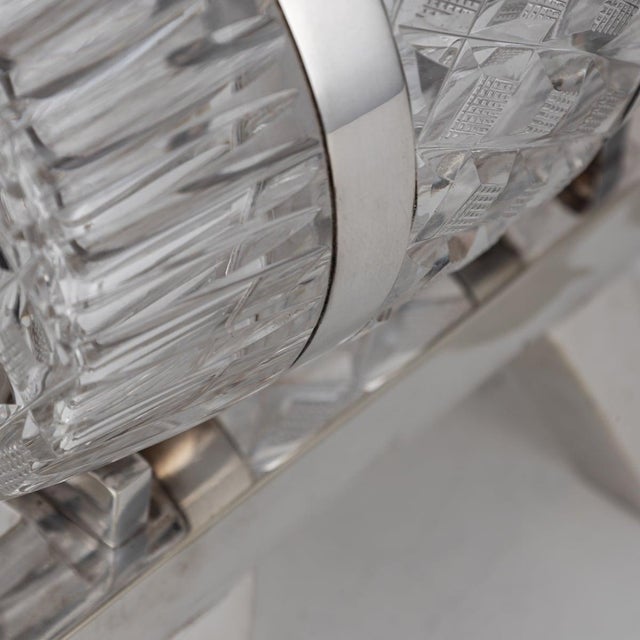 Late 19th Century 19th Century Victorian Silver Plated & Glass Spirit Barrel from Mappin & Webb, 1890s For Sale - Image 5 of 18