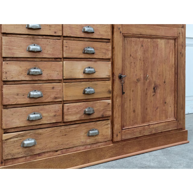 Antique Fir Wood Workshop Cabinet, 1930s For Sale - Image 12 of 18