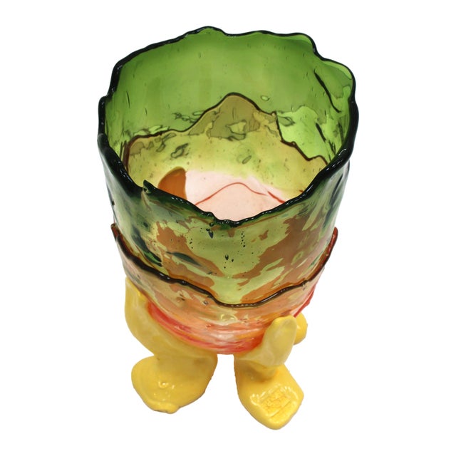 Contemporary arty vase designed by Gaetano Pesce in 1995 and produced by Fish Design. Made of colored soft resin....