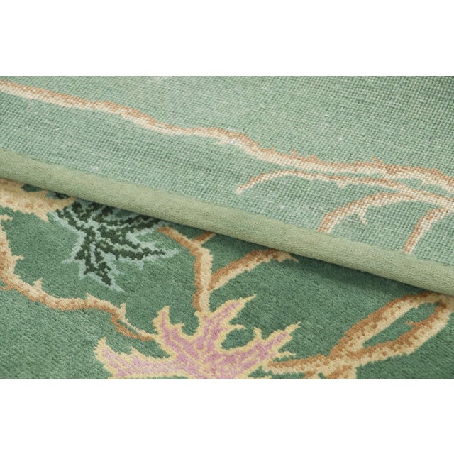 Textile Contemporary Chinese Deco Style Wool Rug by Rug & Kilim, India For Sale - Image 7 of 9
