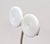 American Vintage Signed Napier White Circle Spiral Clip Earrings, 1985 - 2 Pieces For Sale - Image 3 of 8