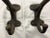 1930s Antique American Cast Iron Wall Hooks - a Pair For Sale - Image 5 of 5