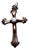 Gold Cross Pendant with Paw Print For Sale