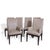 This set of six dining chairs is tailored for refined, contemporary interiors, featuring clean architectural lines and the...
