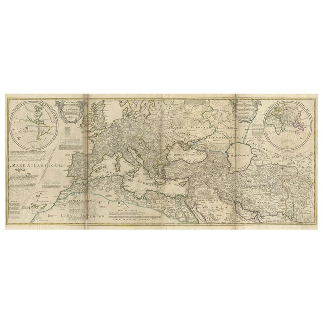 Roman Empire Map by Moll, 1730 For Sale - Image 6 of 6