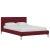 Textile Norah Platform Bed in Berry Classic Velvet, Queen For Sale - Image 7 of 7