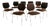 Vintage Office Chairs by Carlo Ratti, 1970s, Set of 8 For Sale