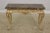 French Style Paint Decorated Base Marble Top Console Table For Sale - Image 12 of 12