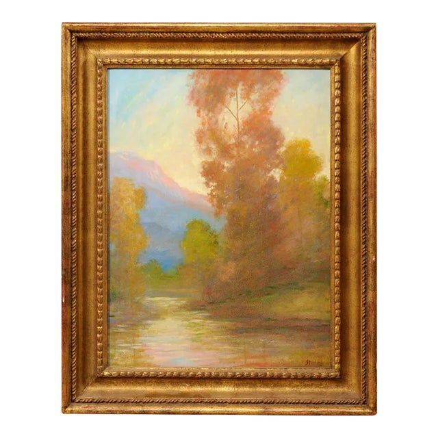 A Romantic Landscape Oil Painting For Sale