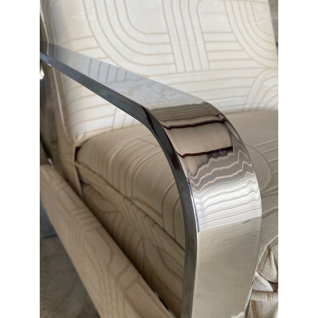 Metal Vintage Mid Century Milo Baughman Design Institute of America Recliner Lounge Chair For Sale - Image 7 of 11