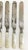 English Antique English Mother of Pearl Knives Circa 1890's - Set of 6 For Sale - Image 3 of 8