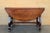 Spanish 20th Century Walnut Drop-Leaf Table with round Top and Lyre Legs For Sale - Image 16 of 18