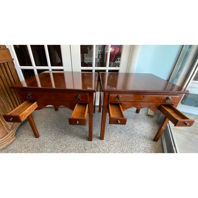 Mid 20th Century Bob Timberlake's Lexington Furniture Solid Cherry Side Table 93082 Set of 2