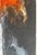 Mid 20th C. Color Saturated Mixed Media Abstract Floral Still Life on Fibrous Hand Made Paper c.1970 For Sale - Image 9 of 12