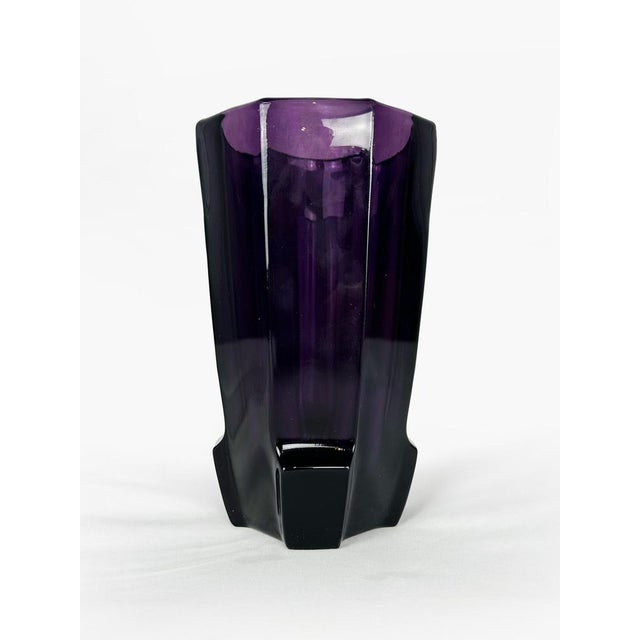 Vintage Art Deco Moser Glass Vase by Josef Hoffmann, 1920s For Sale - Image 17 of 17