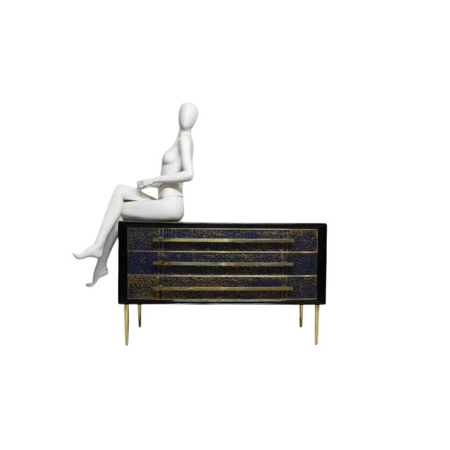 Sapphire Blue Murano Glass Chest of Drawers from Justfurnituress For Sale - Image 12 of 18