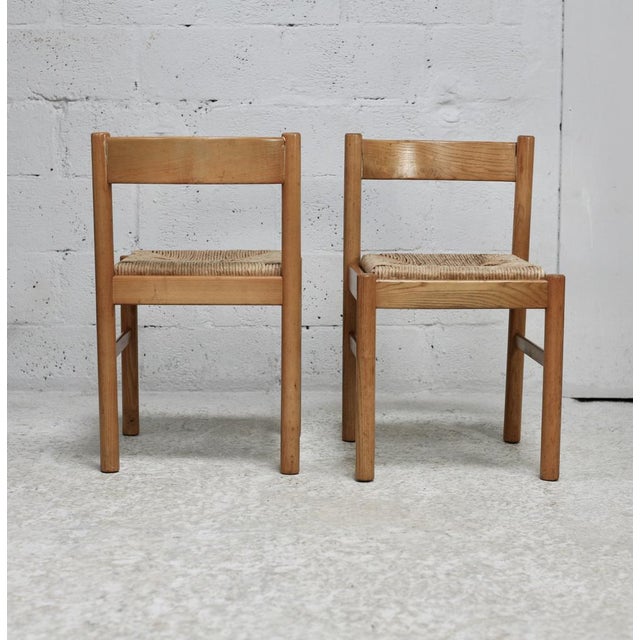 Set of Vintage French Straw Chairs, 1960 For Sale - Image 13 of 16