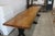Rustic Historic 16 Foot Live Edge Single Slab Table For Sale - Image 3 of 18