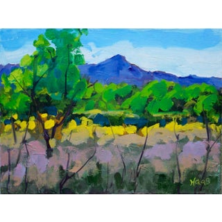 Quiet Places & Journeys — Dayton State Park, Rabbit Brush (Original Impressionist Nevada Landscape) For Sale