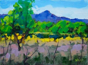 Rabbit Brush (Impressionist Nevada Landscape)