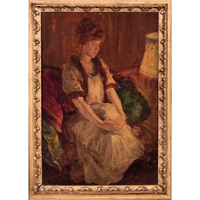 "An Interior" by Alfred Jonnia, circa 1921.