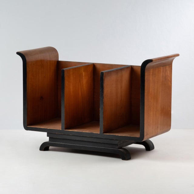 Magazine Rack in Stained Laminated Wood by Gio Ponti, 1940s For Sale - Image 6 of 6