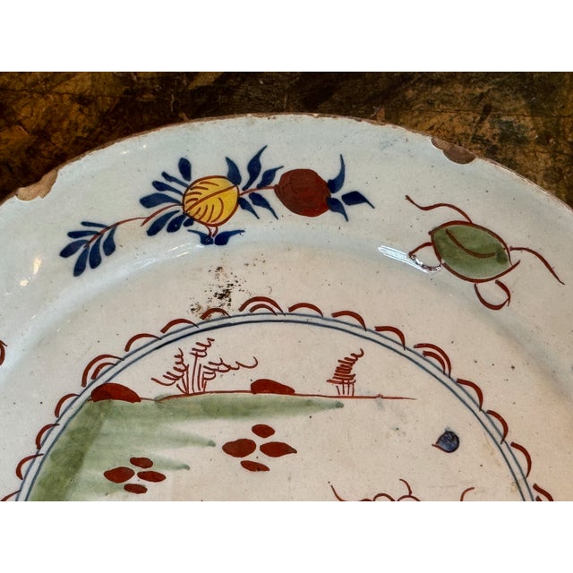 18th Century Dutch Delft Plate For Sale - Image 4 of 6