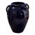 Vintage Cobalt Blue Ceramic Floor Vase in the Style of Pottery Barn For Sale