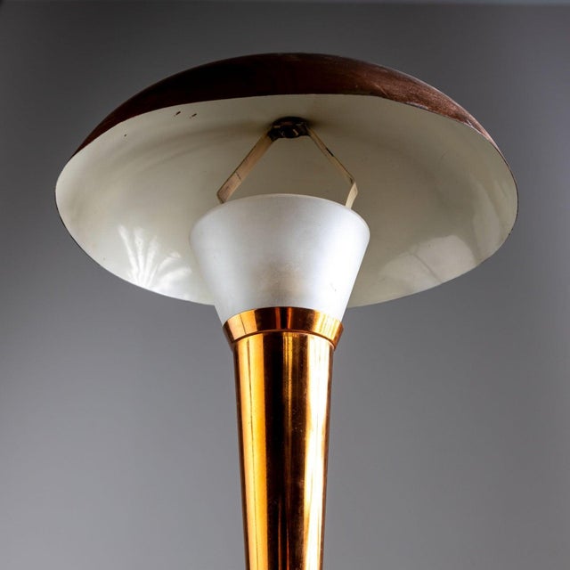 Art Deco Art Deco "Mushroom" Copper Table Lamp, around 1920/30 For Sale - Image 3 of 6