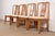 Mid-Century Modern Michael Taylor for Baker Furniture Far East Collection Carved Walnut Dining Chairs, Set of Four For Sale - Image 3 of 12