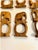 Mid-Century Modern Mid 20th Century Mid Century Modern Set of Hand Carved Wood Elephant Napkin Rings - Set of 6 For Sale - Image 3 of 4