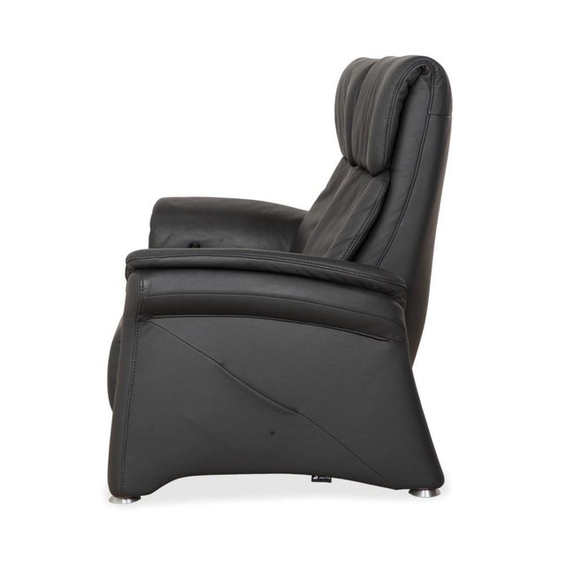 Dark Grey Leather Varia Two-Seater with Manual Function from Mondo For Sale - Image 16 of 17
