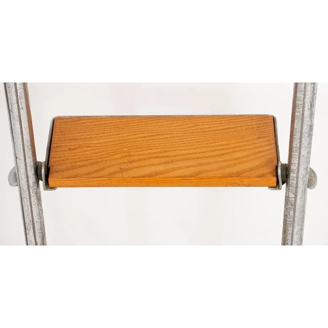 1930s Chrome Ships Library Ladders - a Pair For Sale - Image 4 of 11