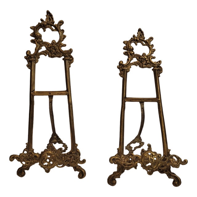 18th Century Baroque Lecterns in Ormolu, Spain, Set of 2 For Sale